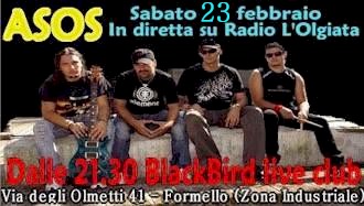 Asos in concerto al BlackBird e in diretta su Radio L'Olgiata.Net